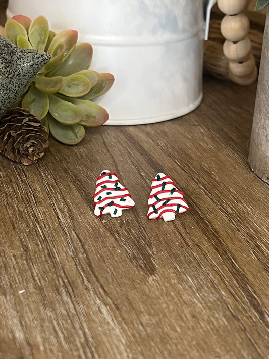 Christmas Cake Earrings