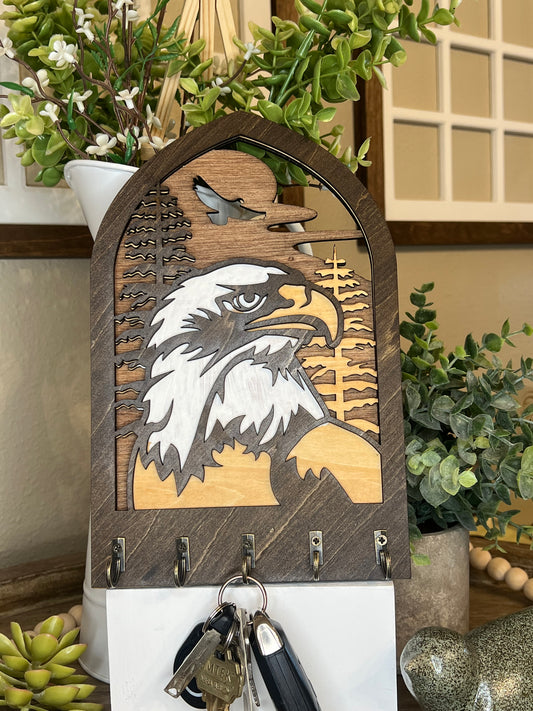 Arched Eagle Key Hanger 1