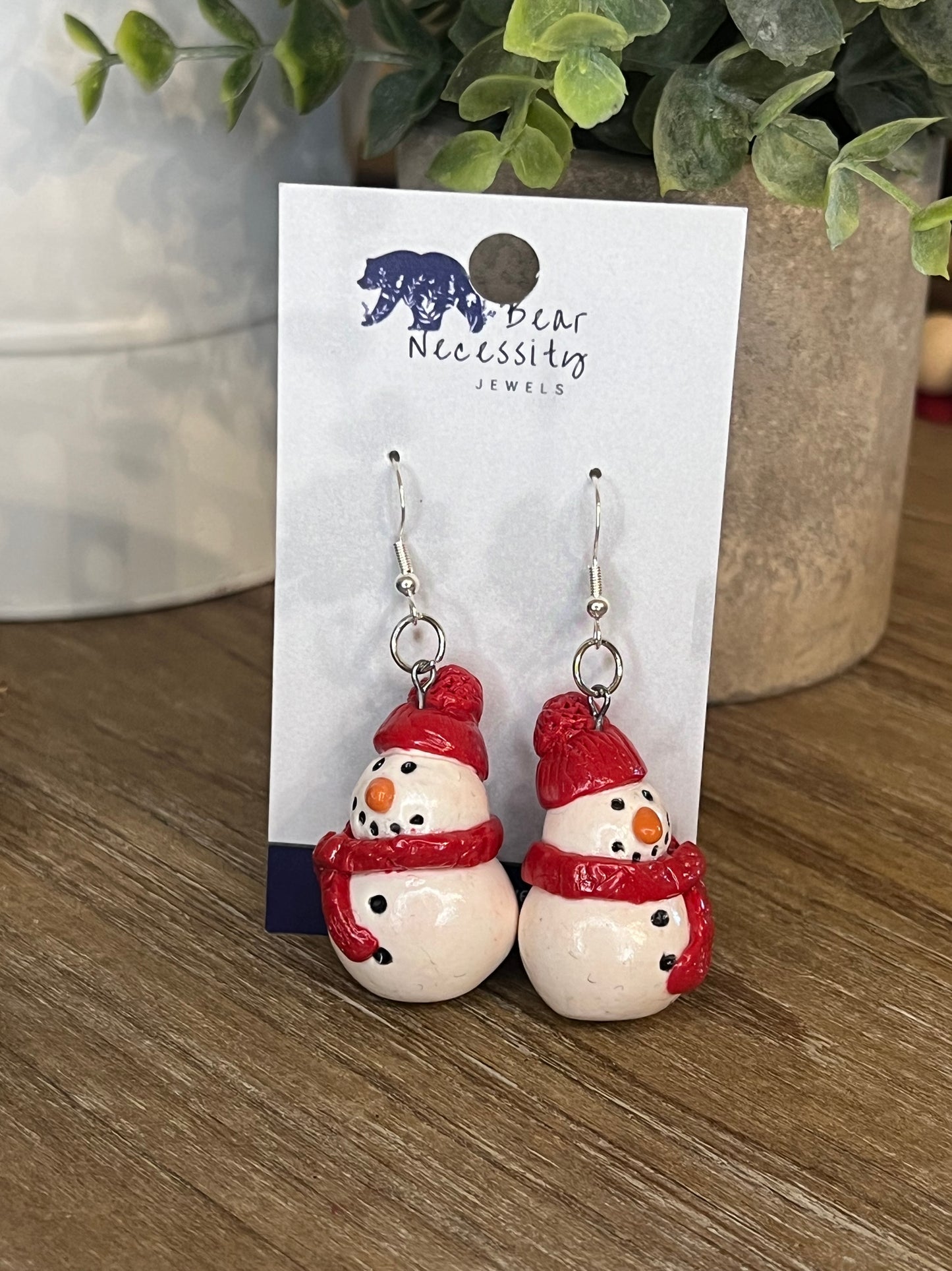 Snowman Earrings