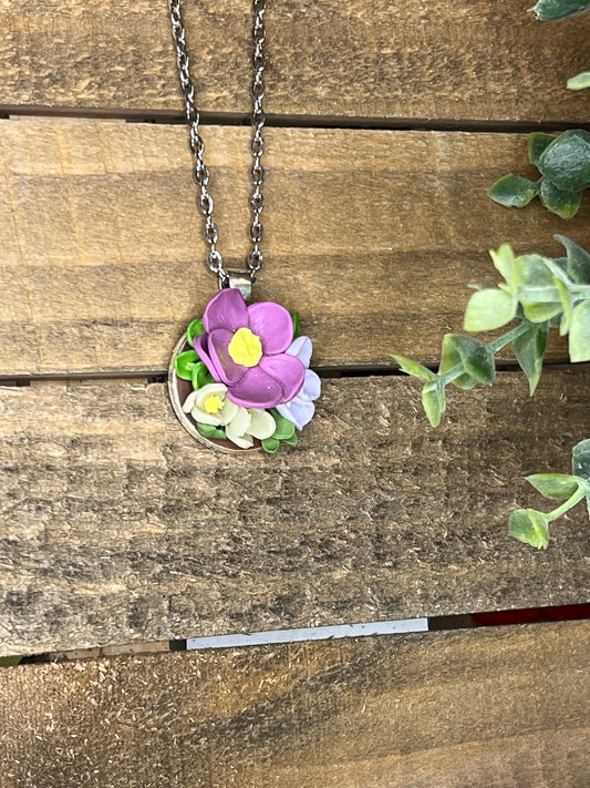 Flower Pendant Necklace