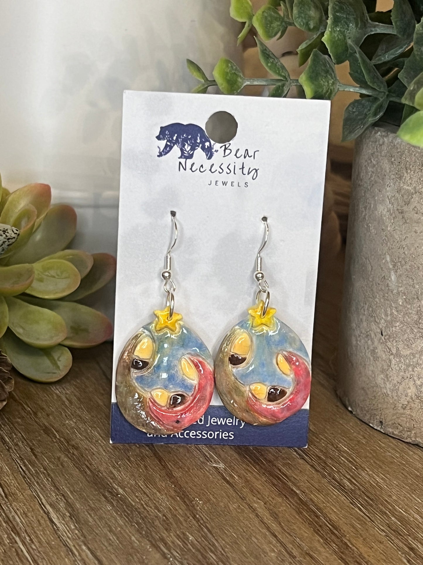 Watercolor Nativity Earrings