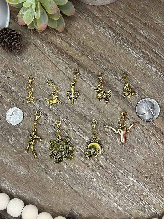 Gold Game-day Charms