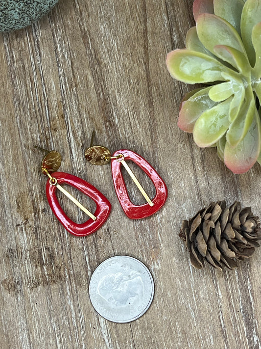 Dark Fuschia Earrings