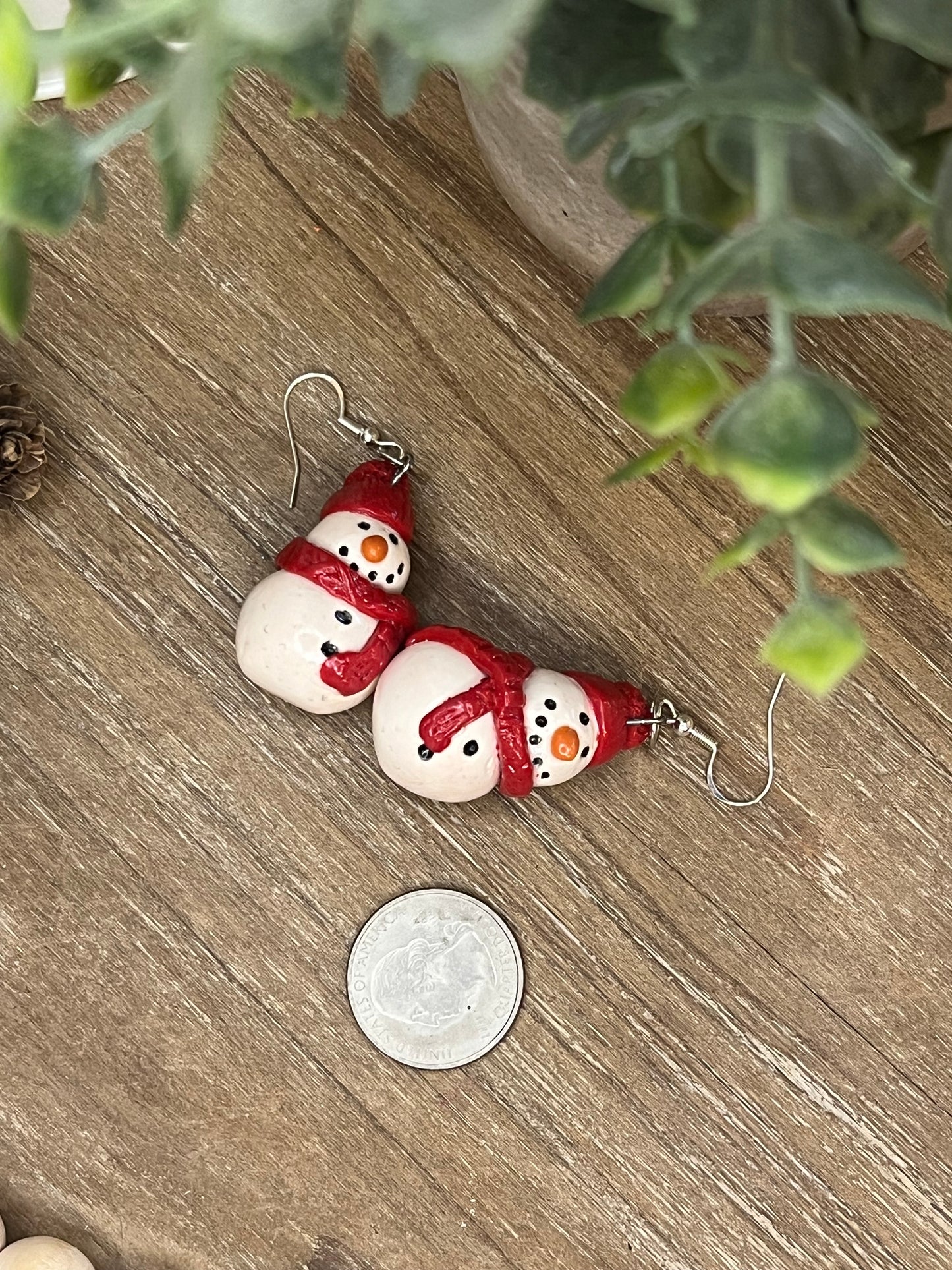 Snowman Earrings