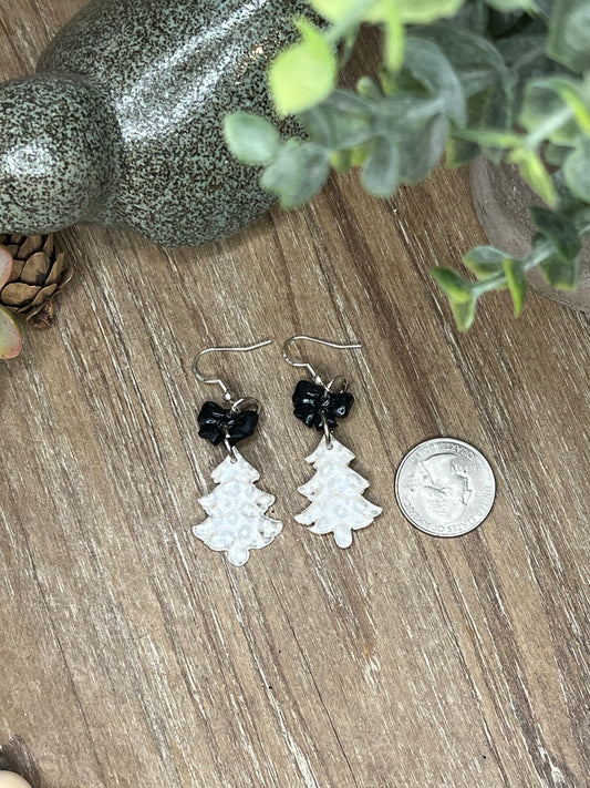 Leopard Christmas Tree Earrings