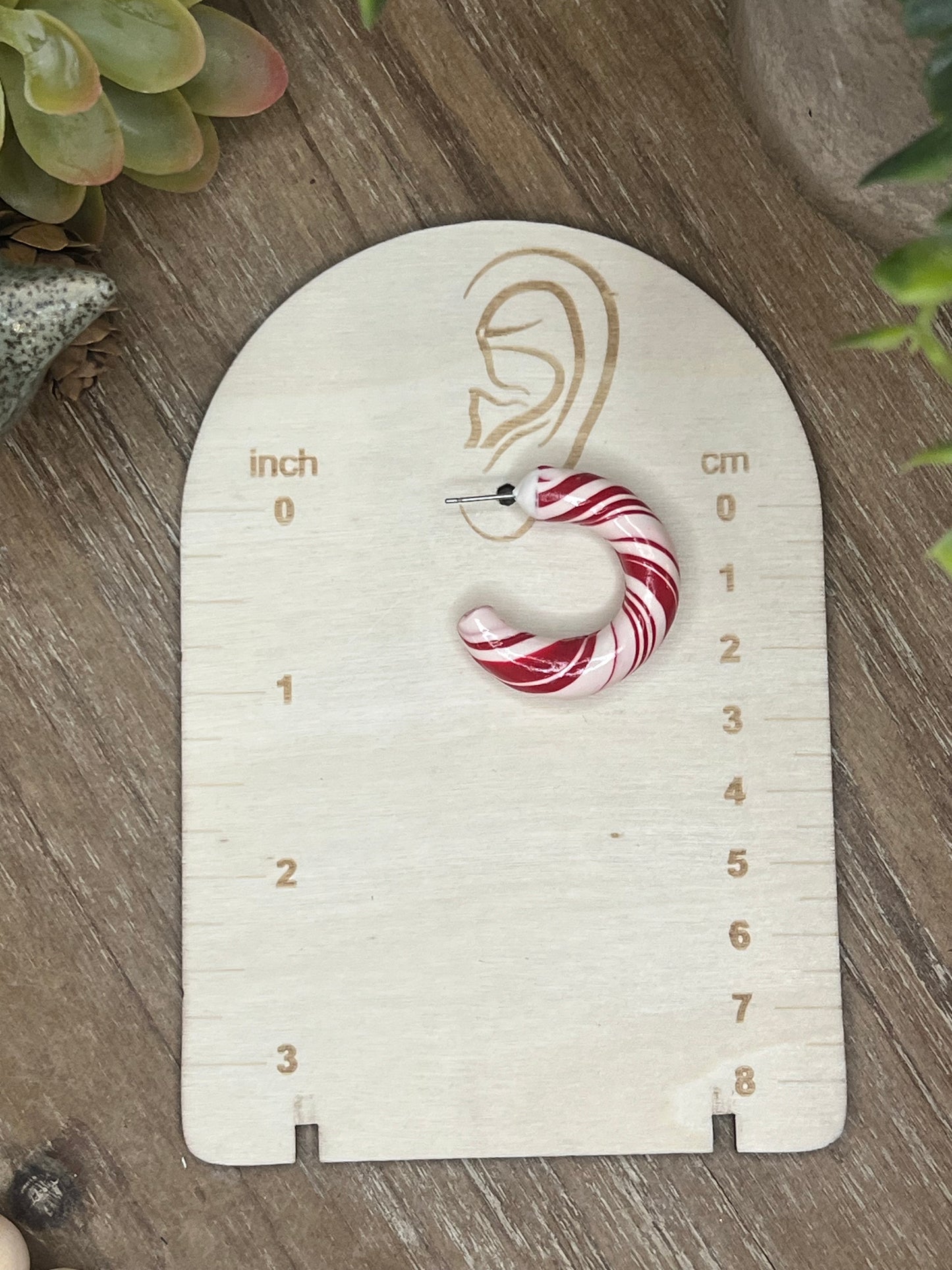 Candy Cane Hoop Earrings - Number 2