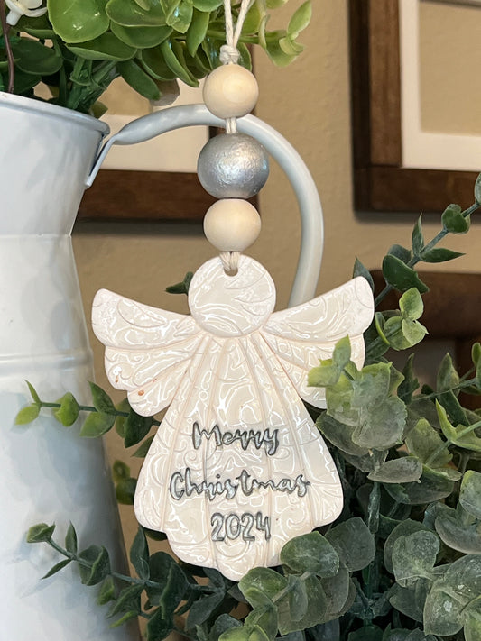 Angel Merry Christmas 2024  Ornament