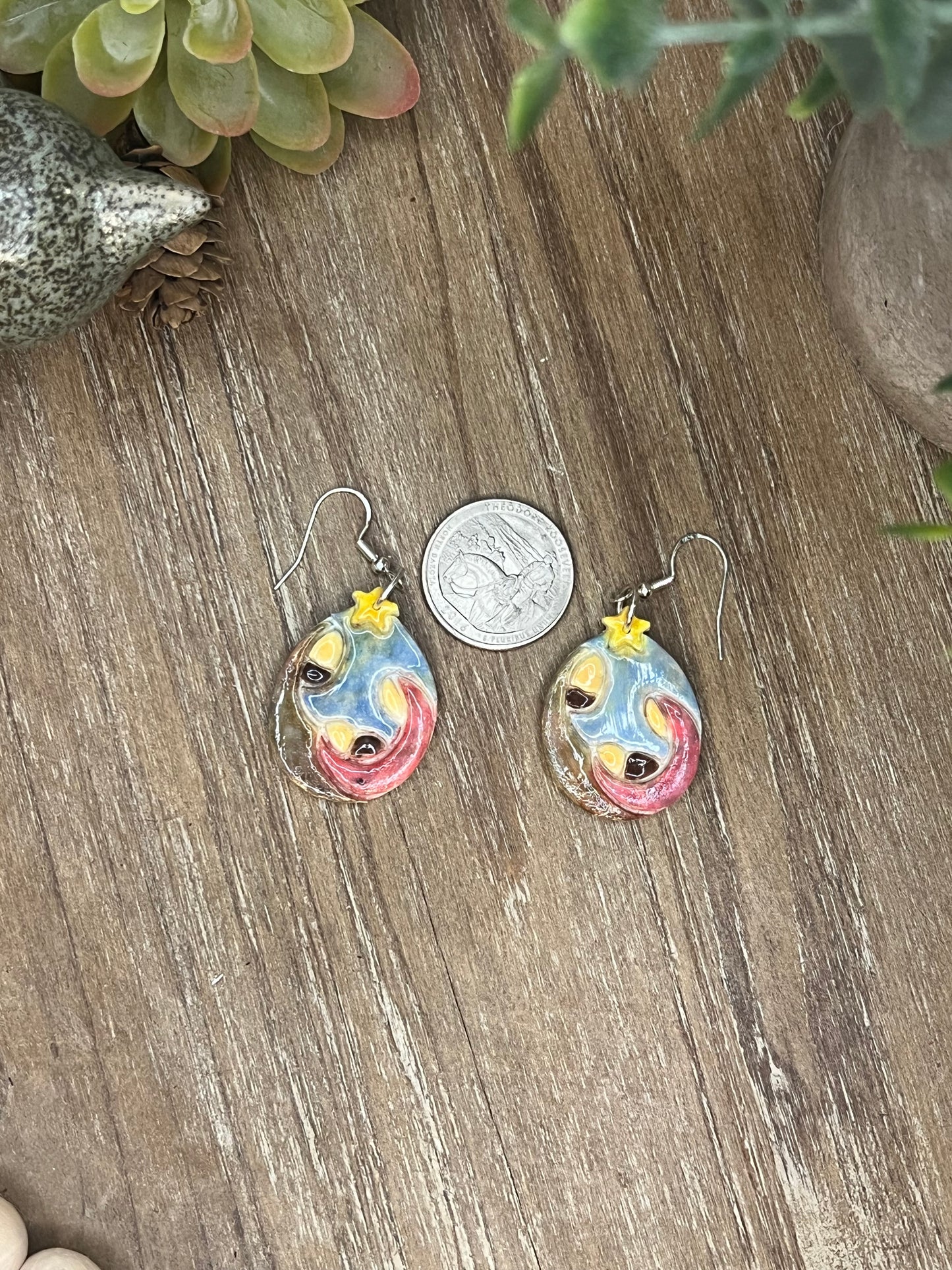 Watercolor Nativity Earrings