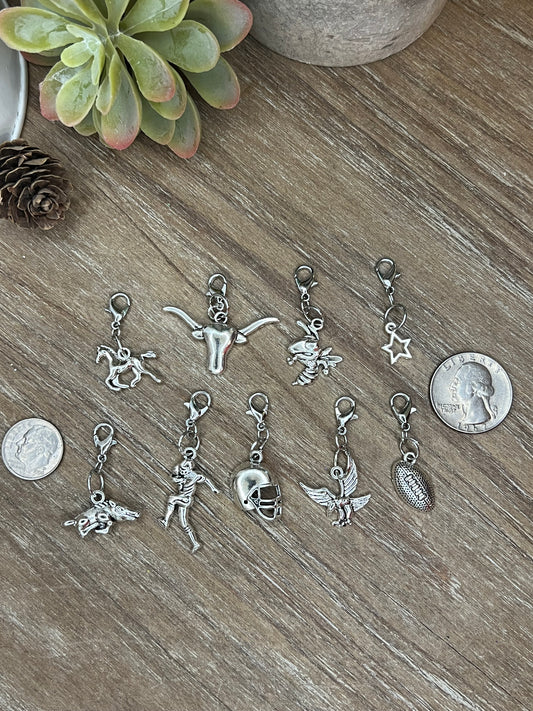 Silver Game-day Charms