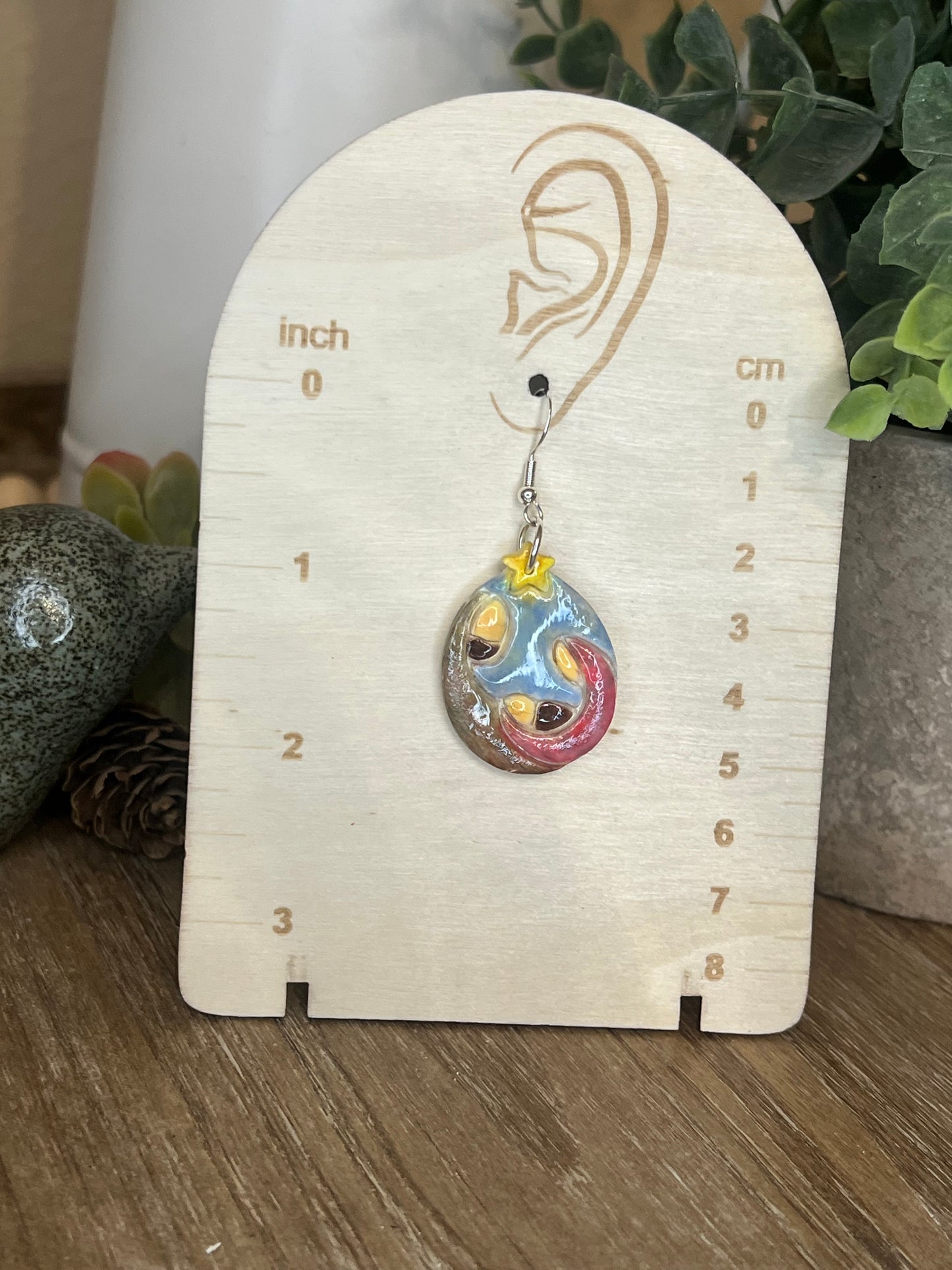 Watercolor Nativity Earrings