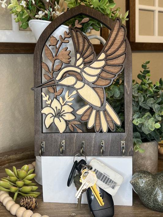 Arched Hummingbird Key Hanger