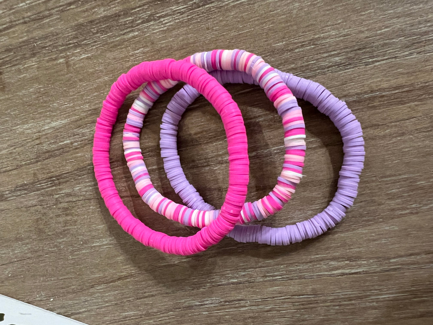 Pink and Lavender Bracelet Set